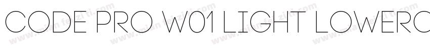 Code Pro W01 Light Lowercase字体转换